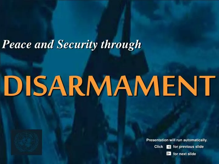 peace and security through disarmament