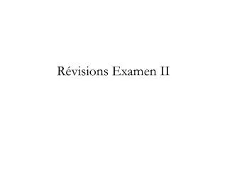 r visions examen ii