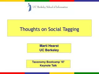 Thoughts on Social Tagging