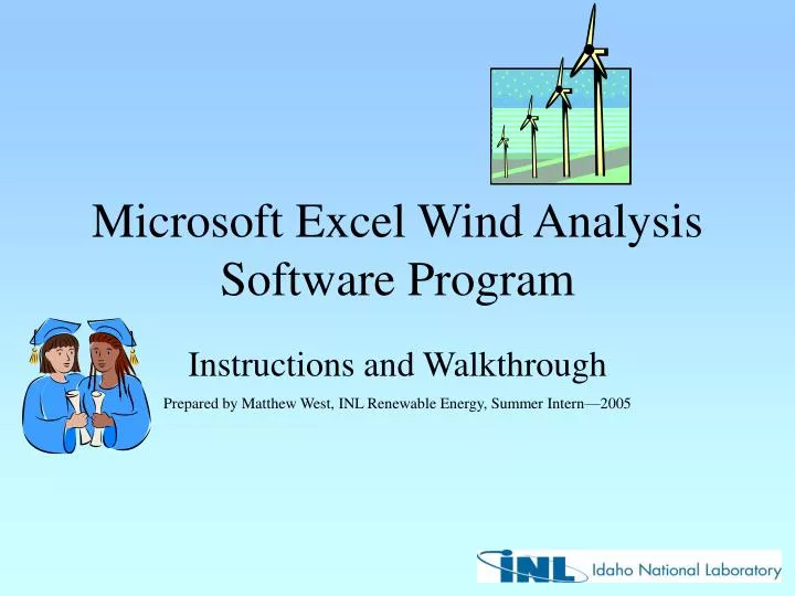 microsoft excel wind analysis software program