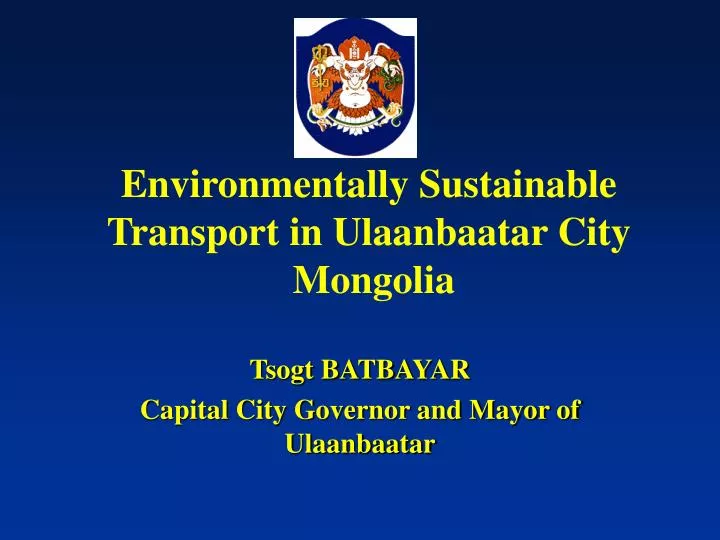 environmentally sustainable transport in ulaanbaatar city mongolia