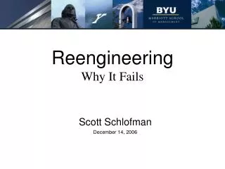 Reengineering Why It Fails