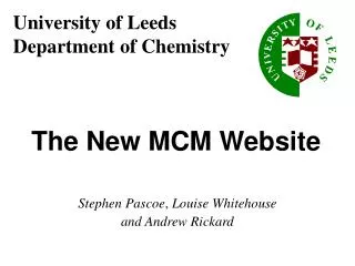 University of Leeds Department of Chemistry