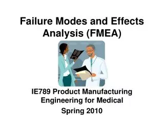 Failure Modes and Effects Analysis (FMEA)