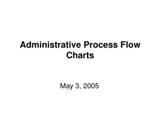 Administrative Process Flow Charts