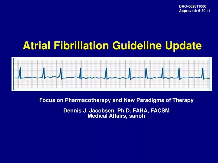 atrial fibrillation guideline update