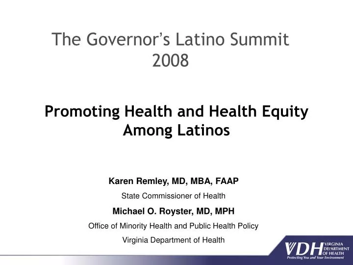 promoting health and health equity among latinos
