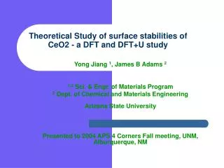 Theoretical Study of surface stabilities of CeO2 - a DFT and DFT+U study