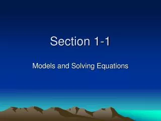 Section 1-1