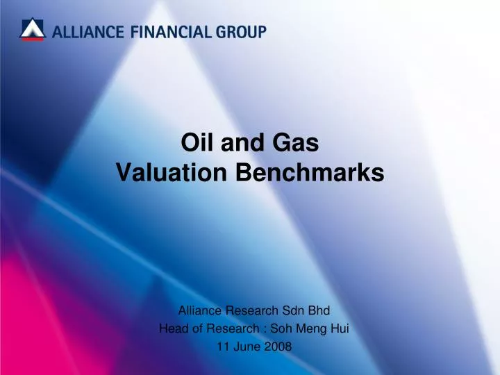 oil and gas valuation benchmarks