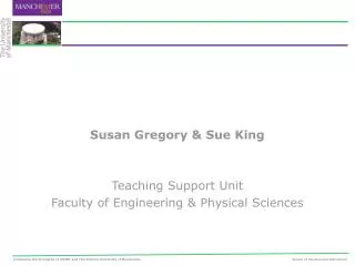 Susan Gregory &amp; Sue King