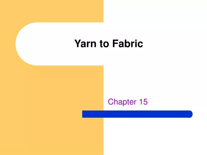 yarn to fabric