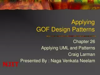 Applying GOF Design Patterns