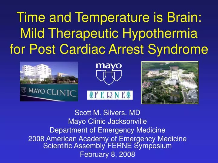 time and temperature is brain mild therapeutic hypothermia for post cardiac arrest syndrome