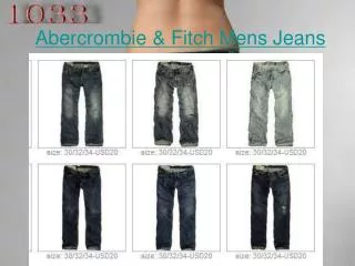 Enjoy shopping your Abercrombie & Fitch Mens Jeans