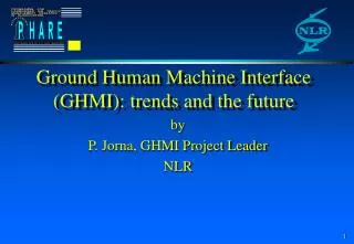 Ground Human Machine Interface (GHMI): trends and the future