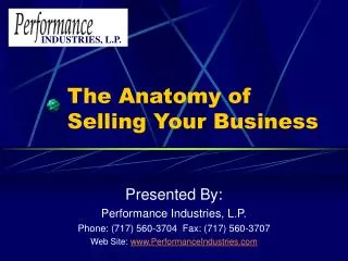 The Anatomy of Selling Your Business
