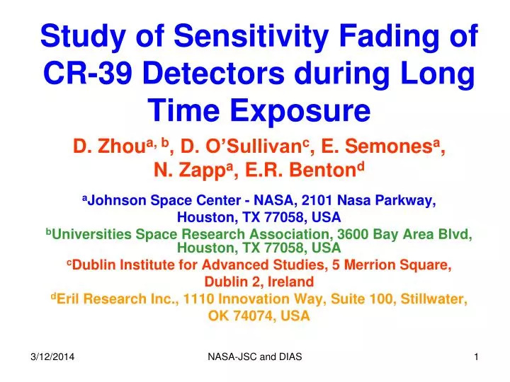 study of sensitivity fading of cr 39 detectors during long time exposure