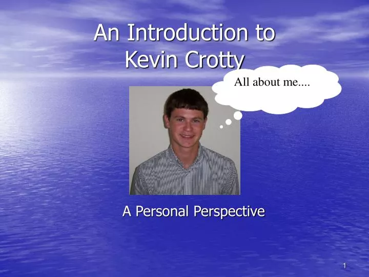 an introduction to kevin crotty