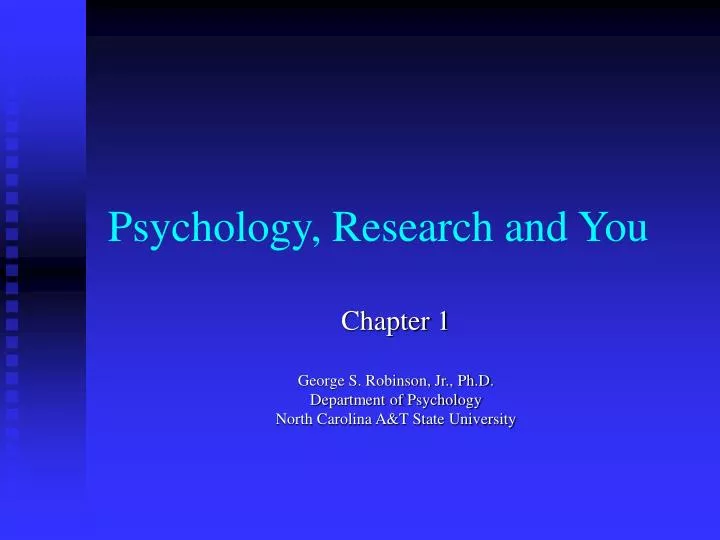 psychology research and you