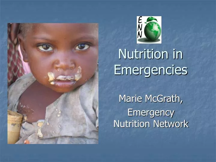 nutrition in emergencies