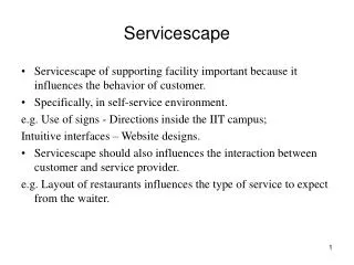 Servicescape