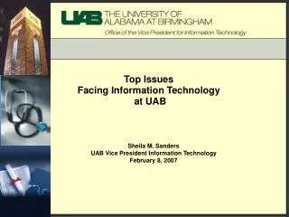 Top Issues Facing Information Technology at UAB
