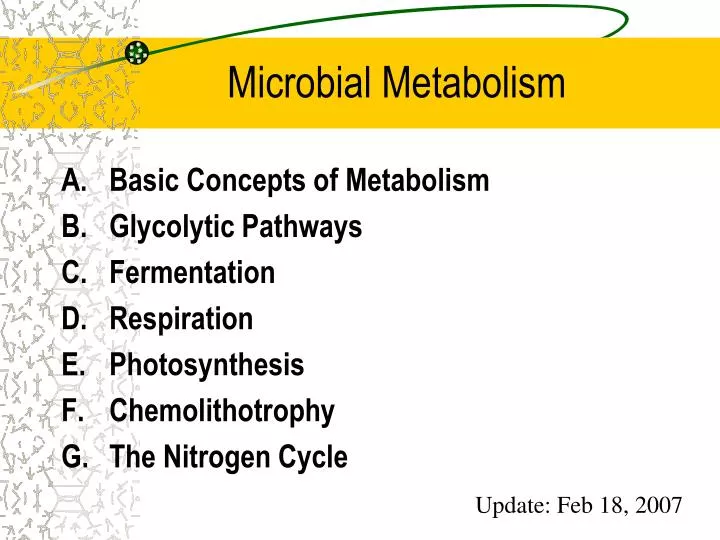 microbial metabolism