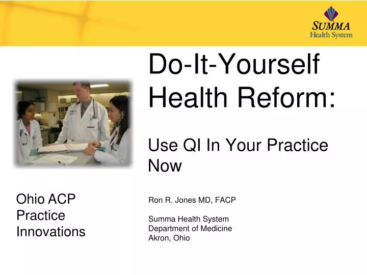 do it yourself health reform use qi in your practice now