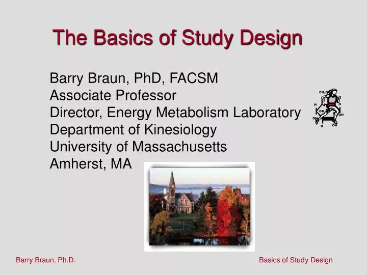 the basics of study design