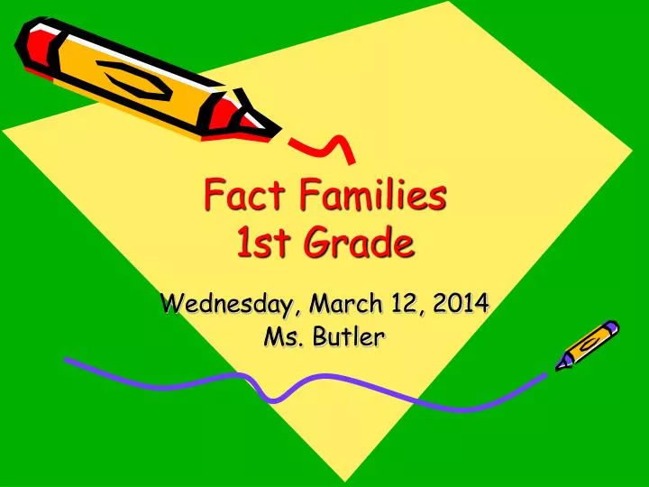 fact families 1st grade