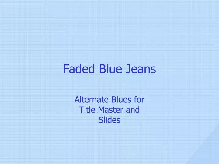 faded blue jeans