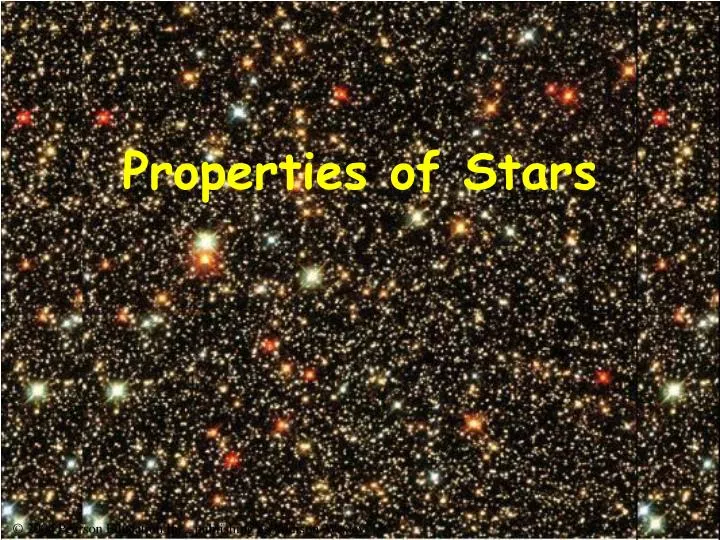 properties of stars