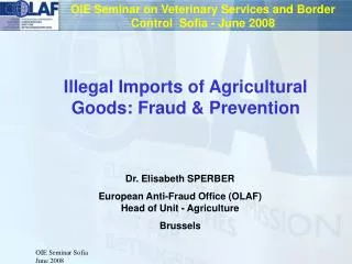 Illegal Imports of Agricultural Goods: Fraud &amp; Prevention
