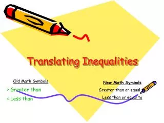 Translating Inequalities