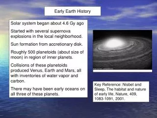 Early Earth History