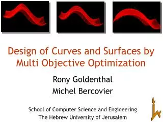 Design of Curves and Surfaces by Multi Objective Optimization