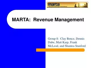 MARTA: Revenue Management