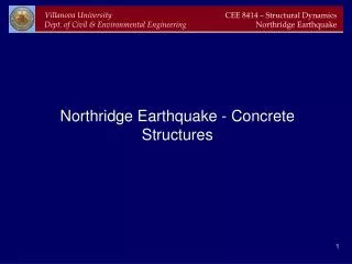 Northridge Earthquake - Concrete Structures