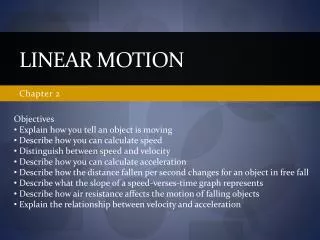 linear motion