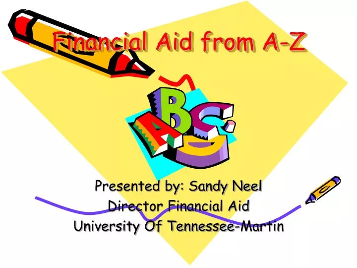 financial aid from a z