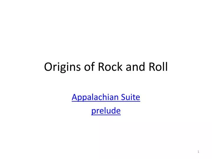 origins of rock and roll