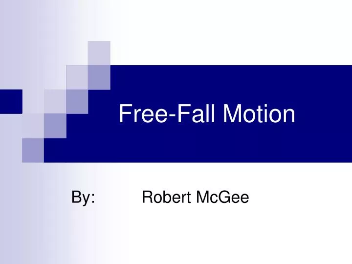 free fall motion