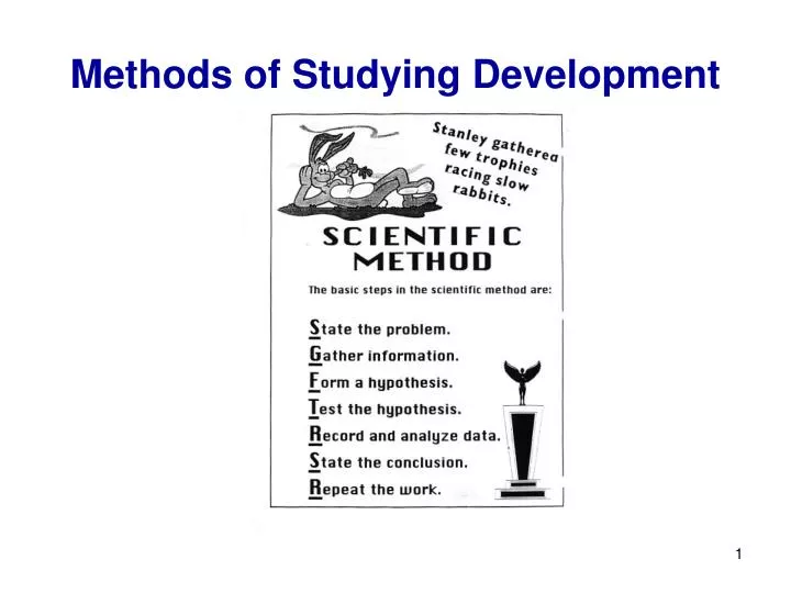methods of studying development