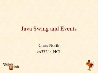 Java Swing and Events