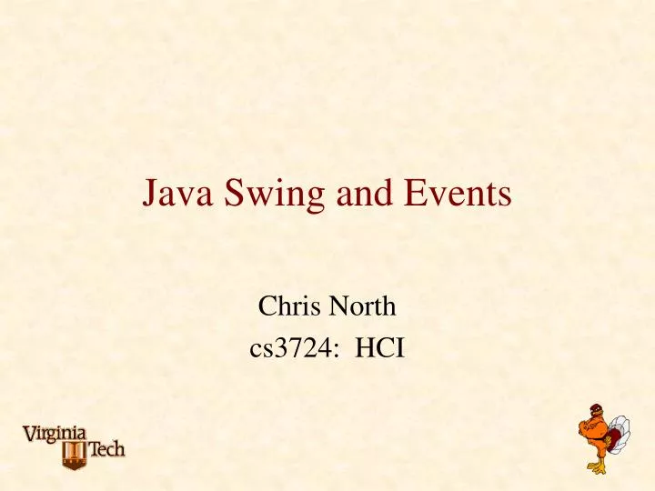 java swing and events