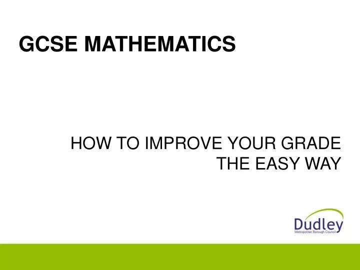 PPT - GCSE MATHEMATICS PowerPoint Presentation, Free Download - ID:327175