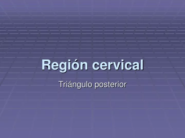 regi n cervical