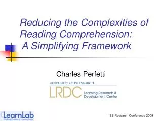Reducing the Complexities of Reading Comprehension: A Simplifying Framework