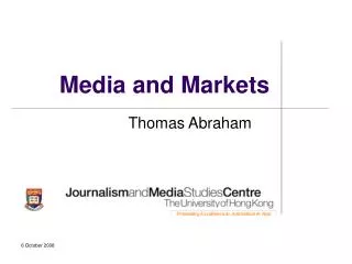Media and Markets